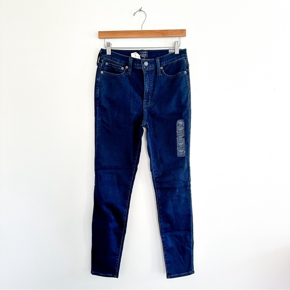 NWT J. Crew 9" Mid-Rise Skinny Signature Stretch Jeans Dark Sky Wash BT072 - Picture 2 of 10